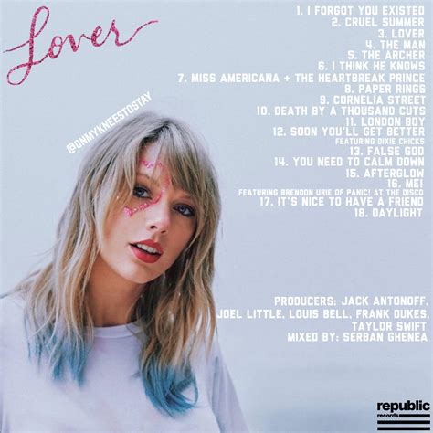 leaked lover songs|Taylor Swift